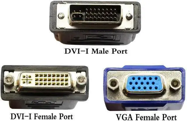 Alt view image 8 of 9 - 10 in/30cm Wyse DVI Splitter Cable - DVI-I to VGA - M/F - Comparable to Wyse Y-Cable