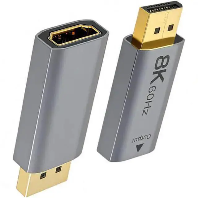 Alt view image 6 of 8 - DP 1.4 to HDMI 2.1 Active Adapter 8K 60Hz, 4K 144Hz, CH7218 Chip, Supports HDR, VRR, ALLM, 48Gbps Bandwidth, for Graphics Card to TV/Monitor