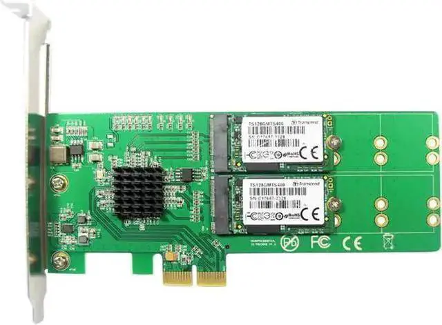 Alt view image 9 of 12 - PCI Express 2.0 To 4x B + M key M.2 SSD Card PCI-e 2x NGFF SATA SSD Adapter PCIe low profile Bracket for Samsung 850 EVO PM871