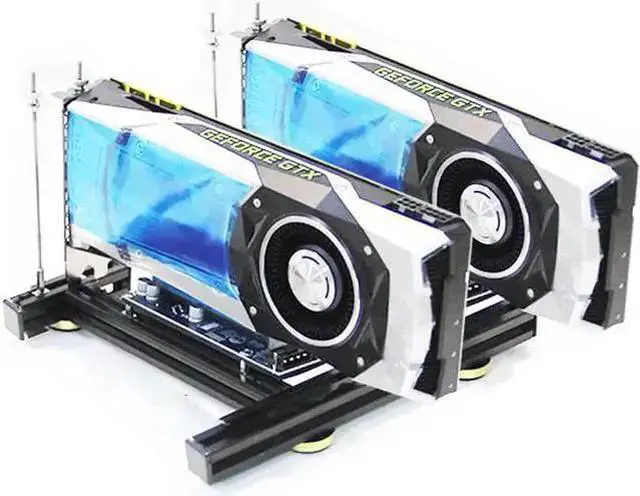 Alt view image 5 of 8 - 2GPU Graphics card holder DIY external graphics card base GPU open rack support Miner mining