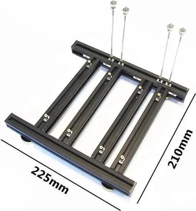 Alt view image 7 of 8 - 2GPU Graphics card holder DIY external graphics card base GPU open rack support Miner mining