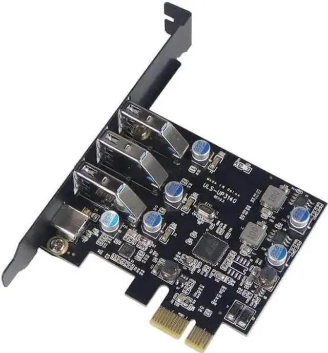 Alt view image 9 of 14 - USB 3.0+ USB C Port PCI-E Expansion Card PCI Express 1X PCIe USB 3.0 HUB Adapter Card 4-Port USB3.0 5Gbps Controller for 2U Case (Type A for 2U case)
