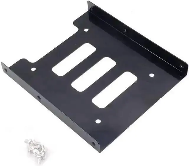 Alt view image 9 of 9 - 2Pack SSD Mounting Bracket 2.5 to 3.5 Adapter with SATA Cable and Power Splitter Cable,DIY 2.5" to 3.5" Internal SSD/HDD Mounting Kit (Yellow)