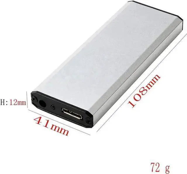 Alt view image 10 of 14 - WISDUM SSD Portable Case USB 3.0 to 17+7 Pin Slot HDD Enclosure for 2012 PRO Retina A1425 A1398 MC975 MC976 MD213