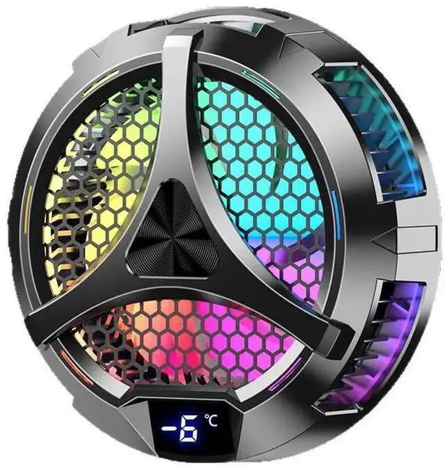 Alt view image 5 of 8 - X42 Magnetic Semiconductor Phone & iPad Cooler, Large 100mm Freeze Radiator with Digital Display 9V/2.1A High Power, Dual-Level Cooling (Standard/Extreme), RGB Light For Tablet Gaming