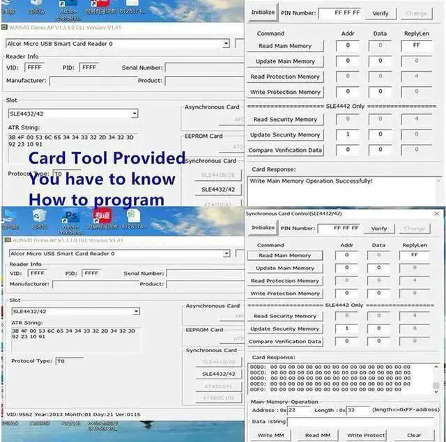 Alt view image 12 of 12 - EMV SIM eID Smart Chip Card Reader Writer Programmer #N68 DOD Military USB Common Access CAC Smart Card Reader + SDK Kit, Compatible Windows (Black)