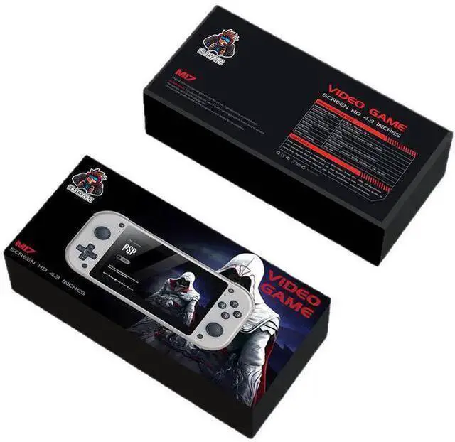 Alt view image 10 of 10 - M17 Handheld Game Console & TV Box 4K Output, 64GB, 20,000+ Games, 4.3" Screen, 2000mAh, Retro Emulator