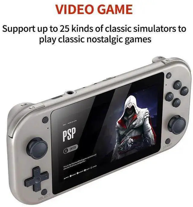 Alt view image 6 of 10 - M17 Handheld Game Console & TV Box 4K Output, 64GB, 20,000+ Games, 4.3" Screen, 2000mAh, Retro Emulator