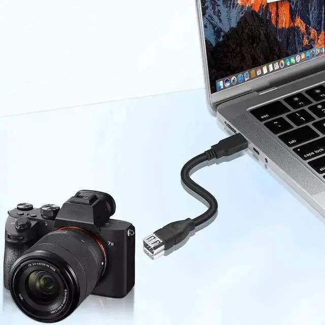 Alt view image 11 of 14 - Firewire 6-Pin to USB Adapter Cable IEEE 1394 Firewire 400 Female to USB 2.0 Male Converter Connector Cord for Computer Connecting Old External Hard Driver/Camcorder/Camera/Scanner 20cm