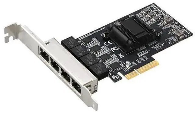 Alt view image 6 of 10 - 2.5Gbps Network Adapter Card Realtek RTL8125B Ghip PCIE Gigabit Ethernett Adapter Card 4 RJ45 Connectors eokCXOY
