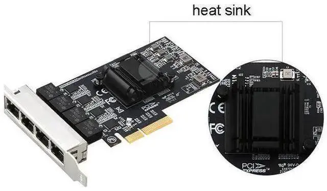 Alt view image 8 of 10 - 2.5Gbps Network Adapter Card Realtek RTL8125B Ghip PCIE Gigabit Ethernett Adapter Card 4 RJ45 Connectors eokCXOY