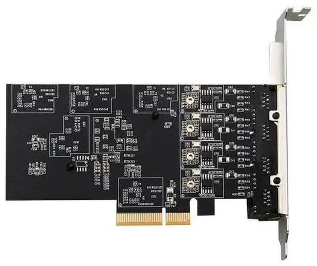 Alt view image 9 of 10 - 2.5Gbps Network Adapter Card Realtek RTL8125B Ghip PCIE Gigabit Ethernett Adapter Card 4 RJ45 Connectors eokCXOY
