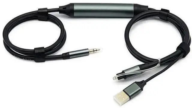 Alt view image 7 of 10 - TOSLINK to 3.5mm Analog Audio Converter Cable Optical to Aux Adapter with Built-in DAC, USB Powered, Supports 24bit/192kHz, for TV, Game Console, Soundbar, Headphone