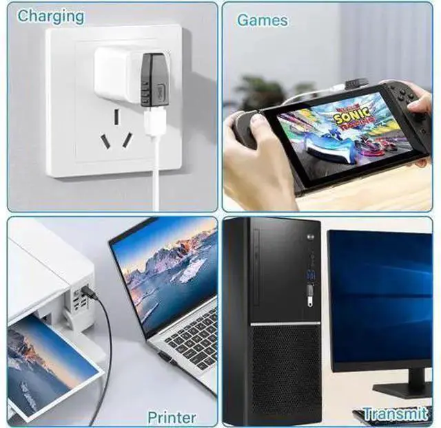 Alt view image 5 of 7 - WISDUM 90 Degree USB 3.0 Adapter USB A 3.0 Male to Female Adapter Right Angle USB A Extender Adapter Supports Charging/Transfer for Laptop Mobile Power Mouse USB Stick 2Pcs (Right Angle)