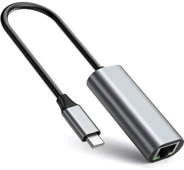 Alt view image 7 of 8 - Type-C to RJ45 Gigabit Ethernet Adapter USB-C to RJ-45 Network Interface Cable, Driver-Free, for Laptop/Desktop/MacBook