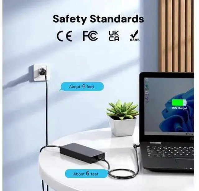 Alt view image 2 of 6 - WISDUM 230W Charger Fit for NUC X15 / 9 Extreme Laptop Kits, FSP230-AJAS3 FSP230-AJAN3, Chicony A17-230P1A A12-230P1A A230A032P, Liteon PA-1231-12 Power Adapter