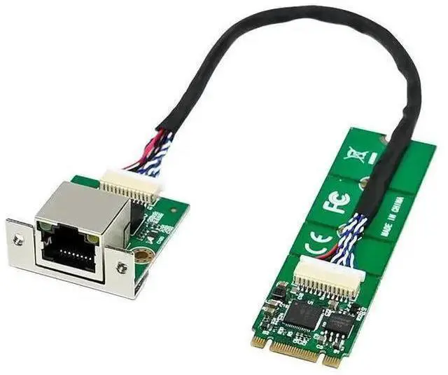 Alt view image 5 of 6 - M.2 2.5G Ethernet Card B+M Key NGFF to RJ45 Gigabit LAN Adapter, Intel I226-V Chip, 2500Mbps PCIe Network Card for Desktop/NUC/Industrial PC, Low Profiled