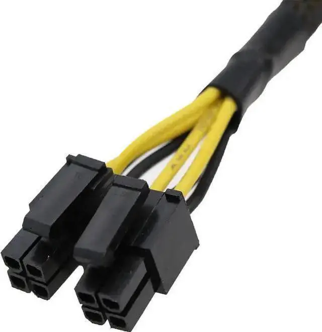 Alt view image 8 of 8 - ATX 4 Pin to Motherboard CPU 8 Pin (4+4 Detachable) Converter Adapter Extension Sleeved Cable for Power Supply with ATX 4 Pin Port 9.5-inch