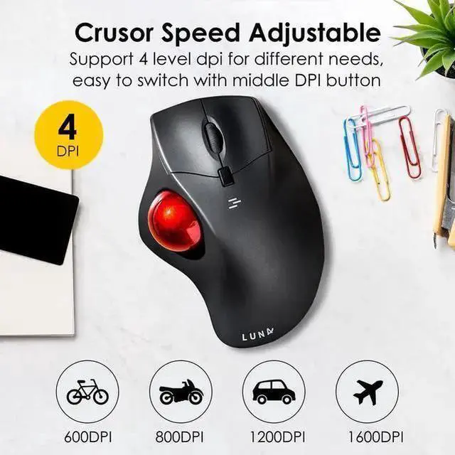 Alt view image 12 of 14 - SANWA Bluetooth Trackball Mouse + 3-Device Bluetooth Keyboard with Touchpad Set, Programmable Silent Rollerball Mice, 20 Shortcuts, Pantograph Keys Keyboard, Compatible with Mac, Windows, Laptop, iOS