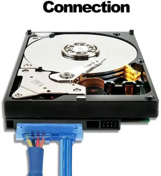 Alt view image 13 of 14 - 22Pin SATA Data Power Cable 2 in 1 SATA III 7+15 Pin to 7 Pin Data with IDE 4Pin Power Interface Female to Male Data and Power Combo Extension Cable for Hard Disk Optical Drive -50cm-2pcs