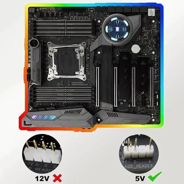 Alt view image 12 of 14 - ARGB Extension Cable 5V 3 Pin Addressable RGB Connector Adapter Extension Cable Synchronous Cord Wire for ARGB LED Fans-1M/3.3FT-2Pcs