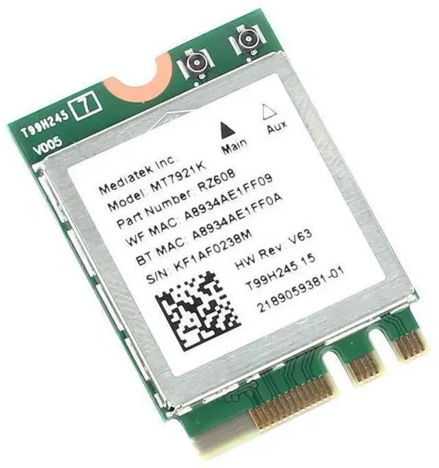 Alt view image 12 of 14 - MT7921K M.2 WiFi 6 Card for PC Dual Band 2.4GHz/5GHz 1800Mbps 802.11ax/ac wifi Bluetooth 5.2 Network Card same as wifi 6 AX200 Wireless Adapter Support Windows 10/11 eokCXOY