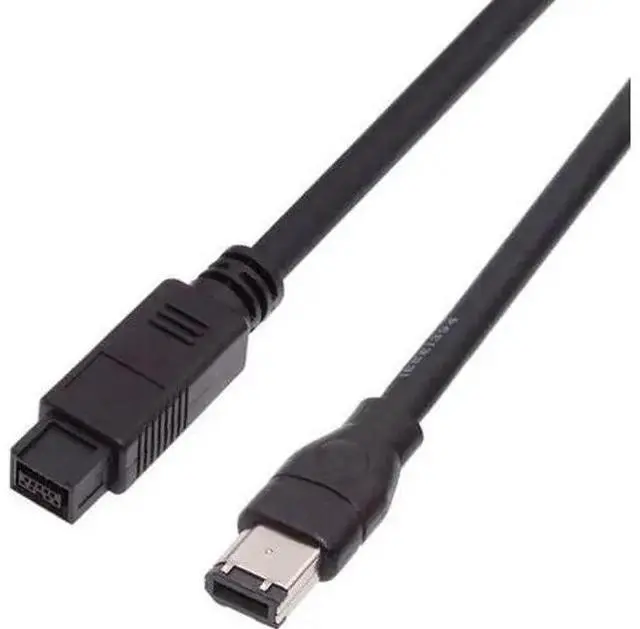 Main image of WISDUM 9 PIN / 6 PIN BETA FireWire 800 - FireWire 400 9-6 Cable IEEE 1394B 1.8m Black