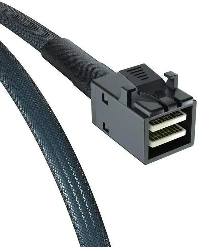 Alt view image 12 of 13 - Internal Mini SAS HD SFF-8643 to 4xSFF-8482 Fan-Out SAS Cable with IDE Molex SATA Power for Raid Controller to Hard Drive, 12Gb/s, 1-m(3.3 ft)