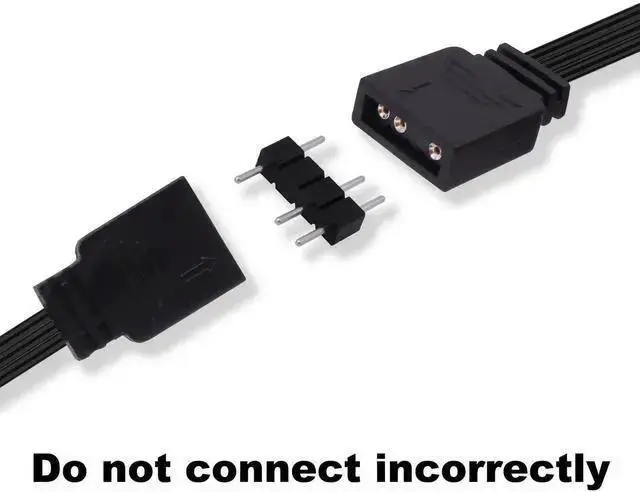 Alt view image 10 of 14 - ARGB Extension Cable 5V 3 Pin Addressable RGB Connector Adapter Extension Cable Synchronous Cord Wire for ARGB LED Fans-1M/3.3FT-2Pcs