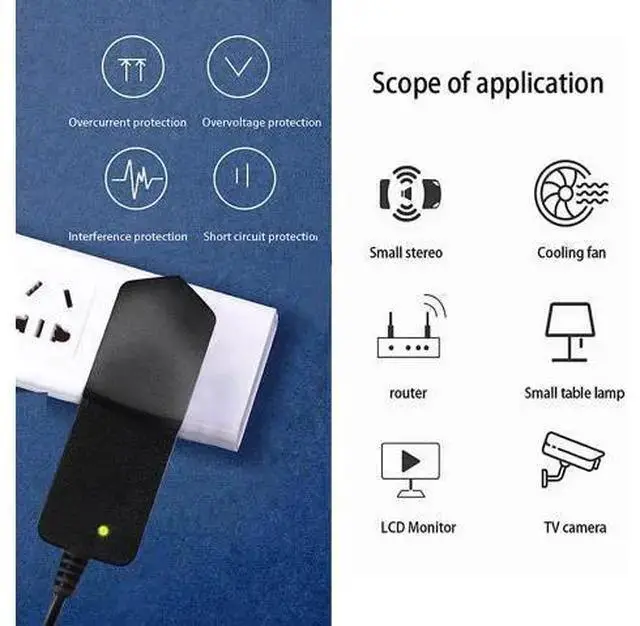 Alt view image 5 of 7 - WISDUM 5V 2A AC DC Adapter with 5.5 x 2.5mm Charger US Plug 5V 2A Power Adapter 5V 2A 1A Switching Power Adapter 5V 2000ma Switching Power Supply Charger DC Connector Jack 5.5mmx2.1mm