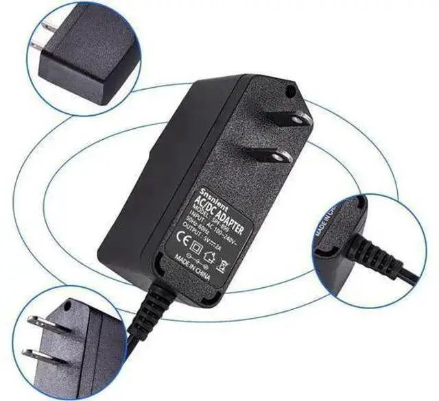 Alt view image 7 of 7 - WISDUM 5V 2A AC DC Adapter with 5.5 x 2.5mm Charger US Plug 5V 2A Power Adapter 5V 2A 1A Switching Power Adapter 5V 2000ma Switching Power Supply Charger DC Connector Jack 5.5mmx2.1mm