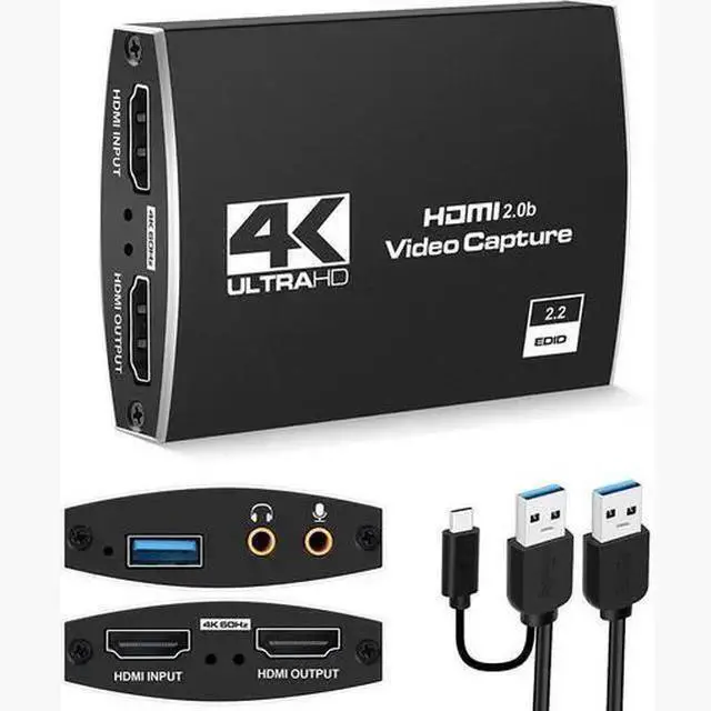 Alt view image 7 of 12 - Torpedo Nova 4K HDMI to USB 3.0 Video Capture Card, 1080p60 HD Game Capture Device with 4K60 HDR Loop-Out, Plug & Play, UVC/UAC for Live Streaming, Gaming, Recording on PC/Mac