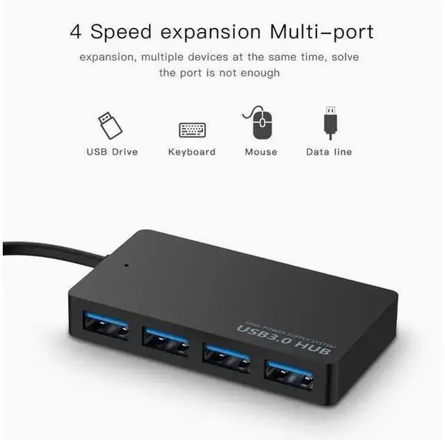 Alt view image 10 of 14 - USB-C Hub Adapter, Type C Hub with 4 Ports USB3.0 Data Converter for MacBook, MacBook Pro iMac, Google ChromeBook Pixelbook, XPS, Samsung S9, S8 & More USB Devices eokCXOY