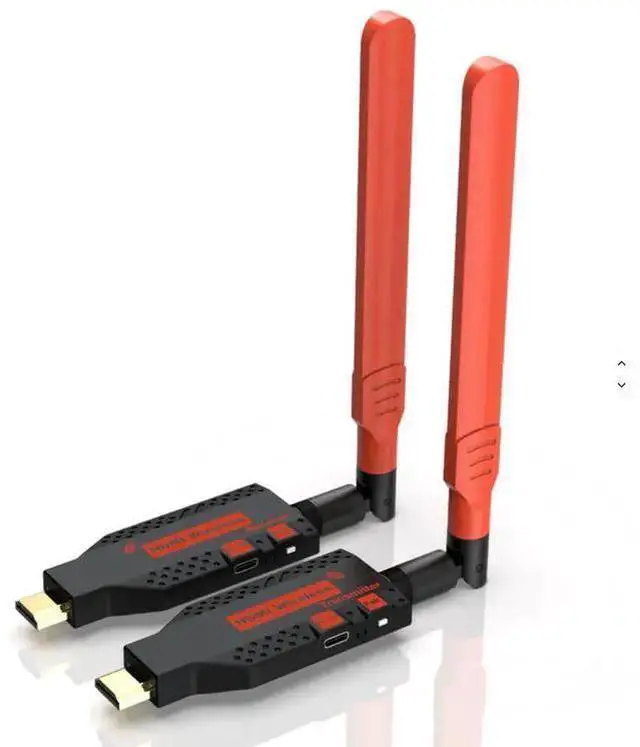 Alt view image 7 of 12 - 160M Wireless for HDMI Extender Adapter 4K for HDMI Video Transmitter Receiver for TV Stick Dongle PC Monitor 1080p VGA