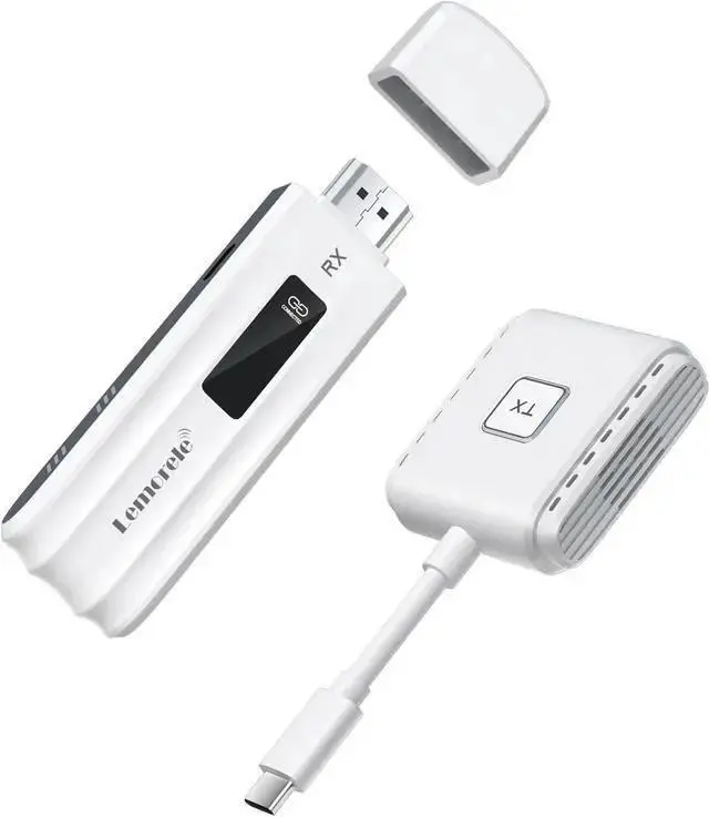 Alt view image 8 of 14 - Lemorele Wireless USB-C Transmitter and HDMI Receiver Kit, Plug&Play USB-C to HDMI Wireless Extender, 2.4/5G 164ft Range 1080P Full HD, for Streaming Video&Audio to HD TV/Monitor from Phone/Laptop