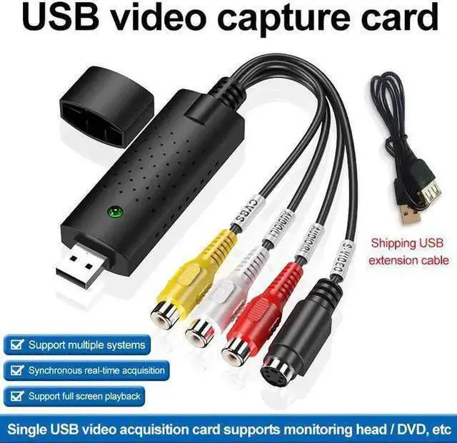 Alt view image 8 of 10 - Video Audio VHS VCR Video Capture Card USB2.0 To DVD Converter Capture Card Adapter