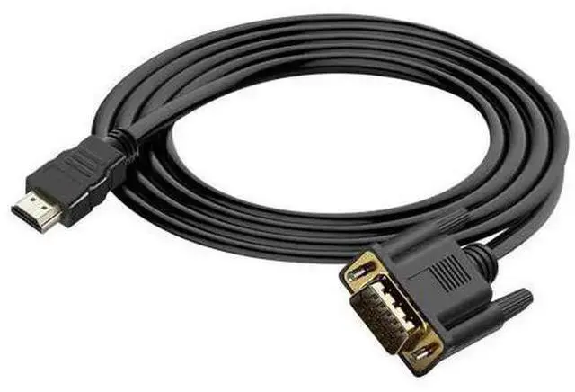 Main image of WISDUM HDMI to VGA (Male to Male) Video Adapter Converter Cord Cable (4.9 Feet/1.5 Meters) for Computer Desktop Laptop PC Monitor Projector HDTV and More (NOT Bidirectional)