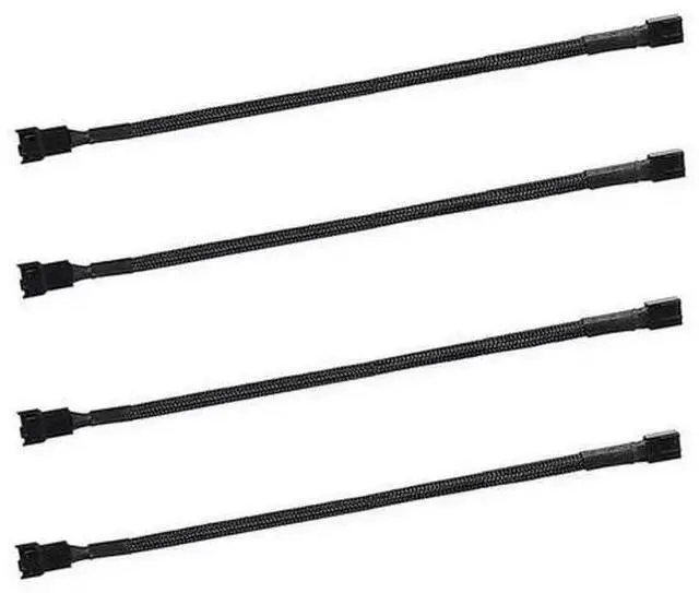 Main image of WISDUM 4-Pin PWM Fan Splitter Cable11.8 Sleeved Braided Adapter Computer PC Fan Power Extension Cable Converter for Computer ATX Case 3-Pin/4-Pin Cooling Fan Cable (Case Male to Female) (4-Pack)