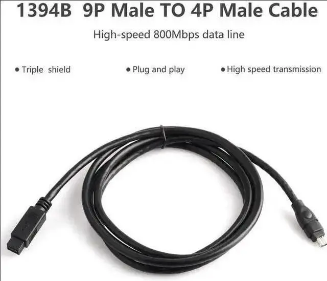 Alt view image 11 of 14 - Firewire 800 to 400 Cable 9Pin to 4Pin IEEE 1394 Adapter Cord for DV, Camera, Camcorder, MacBook Pro, Mac mini, iMac PC, Digital Cameras, SLR, Printer (6FT)