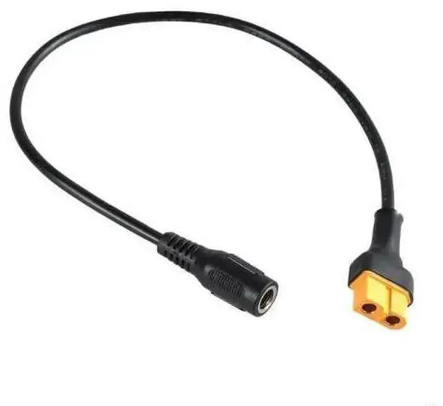 Alt view image 2 of 4 - WISDUM Solar Connection Line XT60 Female Connector To 5.5x2.1mm DC5521 20AWG Power Cable Adaptor For Car Charging Adapter Cable