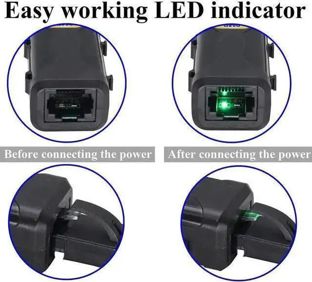 Alt view image 11 of 14 - Passive HD Video Balun BNC to RJ45 Network Transceiver Cat5/Cat6 Adapter Cable with DC Power 720P - 8MP Cat6 to BNC Male Connecto for CCTV Security Surveillance Camera System(16.5cm/4Pairs)