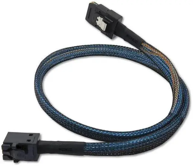 Alt view image 8 of 10 - High-Performance Mini SAS HD Cable SFF-8643 to SFF-8087 Data Transfer Cord (1 Cable, 0.5 M / 1.6 Feet)