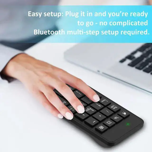 Alt view image 4 of 7 - WISDUM Wireless USB & Typec Number Pad, Enhanced Efficiency 23 Keys Numeric Keypad Upgraded Version of 10 Key USB Keyboard Financial Accounting Numpad for Laptop, PC, Notebook, Desktop,Surface Pro