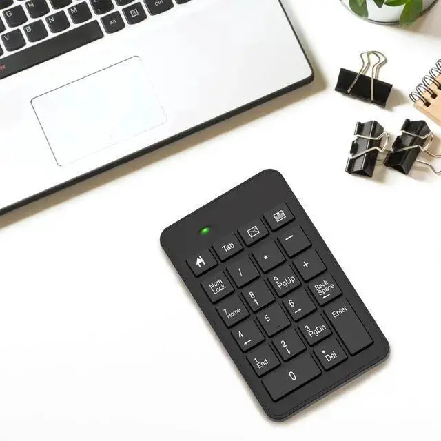 Alt view image 7 of 7 - WISDUM Wireless USB & Typec Number Pad, Enhanced Efficiency 23 Keys Numeric Keypad Upgraded Version of 10 Key USB Keyboard Financial Accounting Numpad for Laptop, PC, Notebook, Desktop,Surface Pro