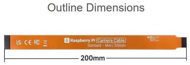 Alt view image 6 of 6 - Official Raspberry Pi CSI FPC Flexible Cable for Raspberry Pi 5, 22Pin to 15Pin, Suitable to Connect CSI Camera to Raspberry Pi 5 and All Raspberry Pi Zero Models (200mm Length)