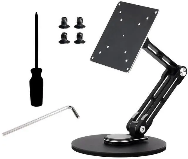 Main image of VESA Portable Monitor Stand, Compatible with Monitors Up to 19inch, Supports 50 x 50/75 x 75/100 x 100 (mm) VESA Mounting Holes, Supports Multi-Axis Rotation, Adjustable & Foldable