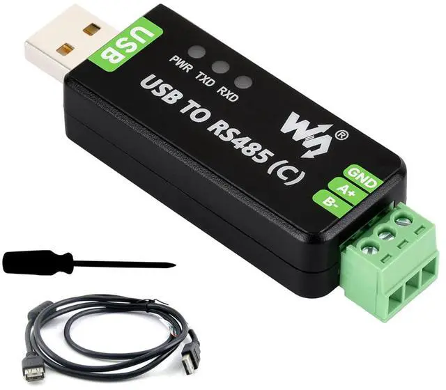Main image of USB to RS485 Bidirectional Converter, with FT232RNL Stable Chip, Industrial Grade Isolated Adapter, with Isolated Transceiver and TVS Protection Circuits, etc. Up to 1.2km RS485 Transmission Distance