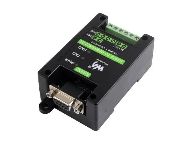 Alt view image 2 of 6 - waveshare RS232 to RS485/422 Serial Adapter Converter with SP3232EEN and SP485EEN Chips, 300~921600bps Stable Transmission Onboard Multiple Protections (DB9 Female Port)
