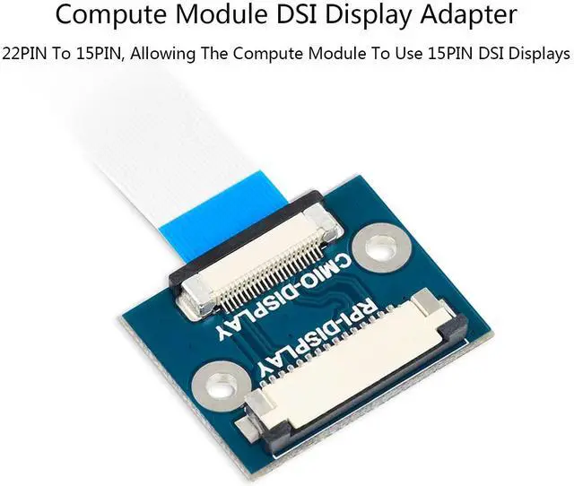 Alt view image 6 of 7 - Compute Module DSI Display Adapter, 22PIN to 15PIN Adapter, for Official Compute Module 4 IO Board and Waveshare Compute Module IO Board,Compute Module IO Board Plus