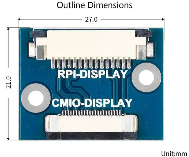 Alt view image 7 of 7 - Compute Module DSI Display Adapter, 22PIN to 15PIN Adapter, for Official Compute Module 4 IO Board and Waveshare Compute Module IO Board,Compute Module IO Board Plus